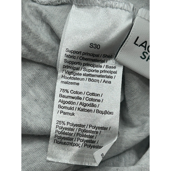 Lacoste Sport Mens Heather Gray Short Sleeve Crocodile Logo T-Shirt Size 3XL - Picture 5 of 7